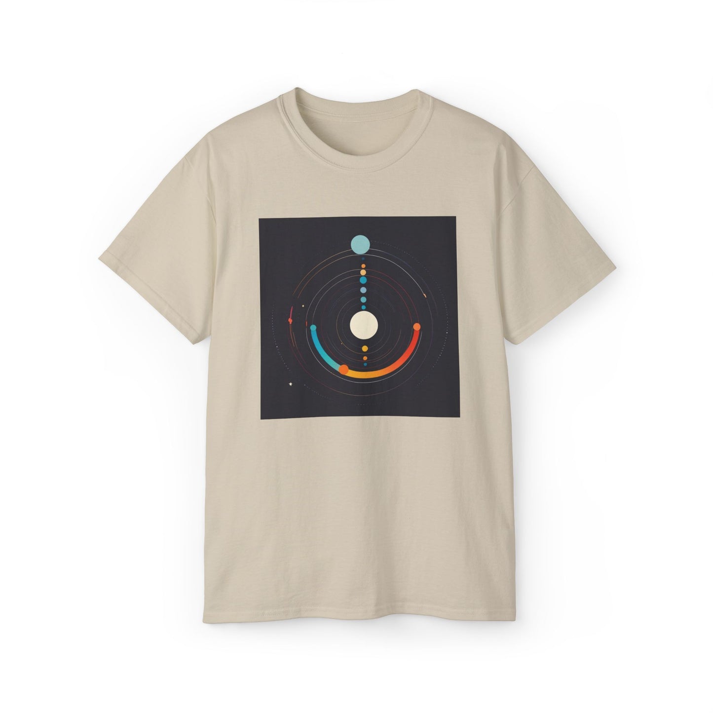 Orbital Harmony T-Shirt | Celestial Geometry | Cosmic Energy Shirt | Colorful Tee | Space