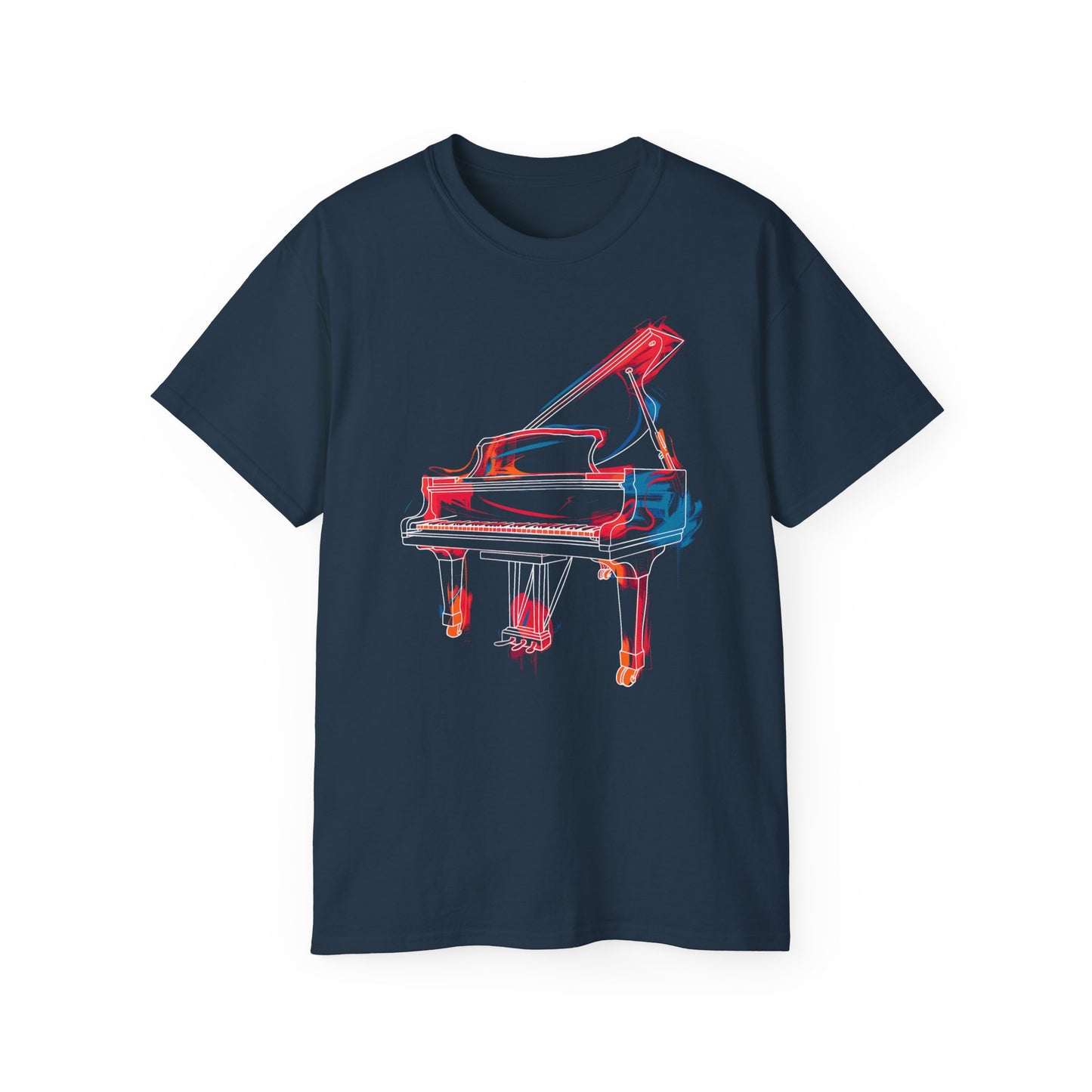 Colorful Piano T-Shirt | Music Tee | Piano Shirt | Piano Player Shirt | Graphic T-Shirt | Music Artist | Unisex T-Shirt | Short Sleeve