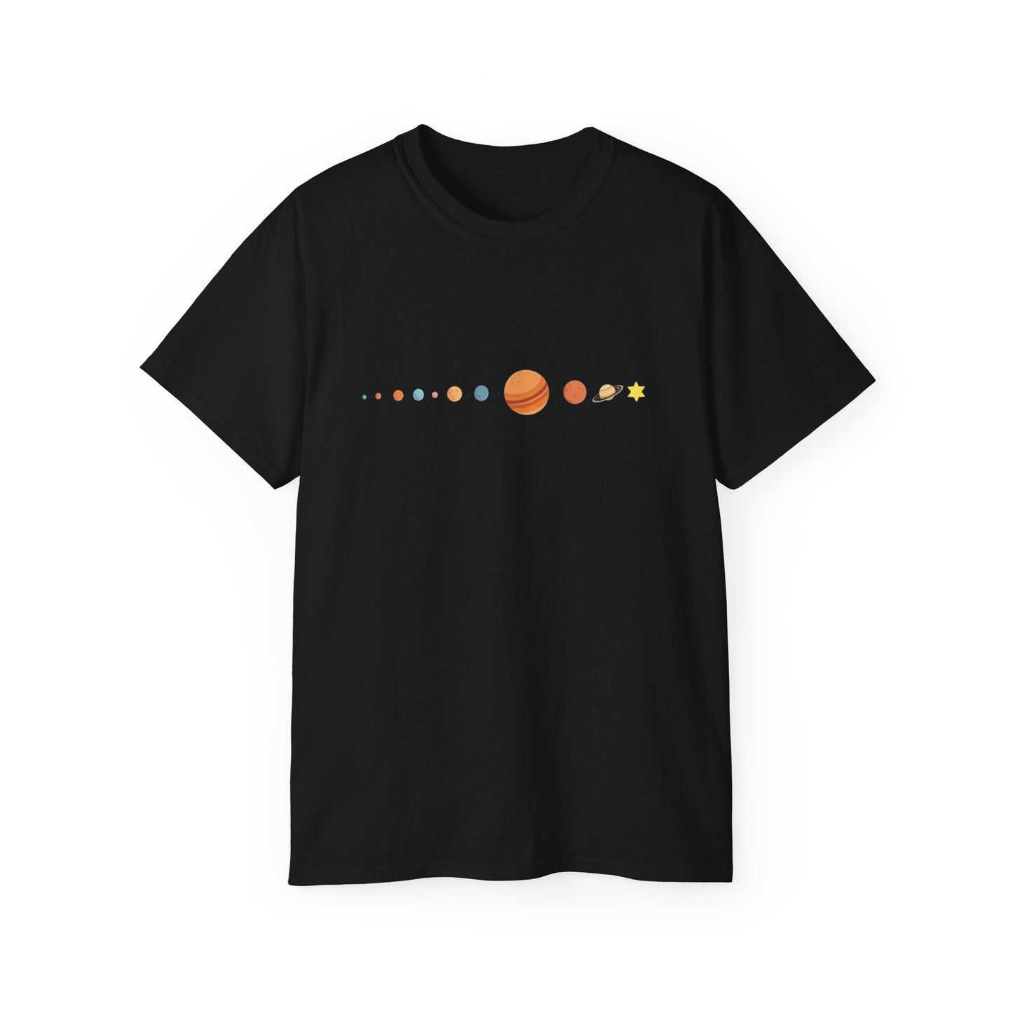 Solar Alignment T-Shirt | Planetary Geometry | Cosmic Vibes Tee | Minimalistic Space Design | Astronomical Art