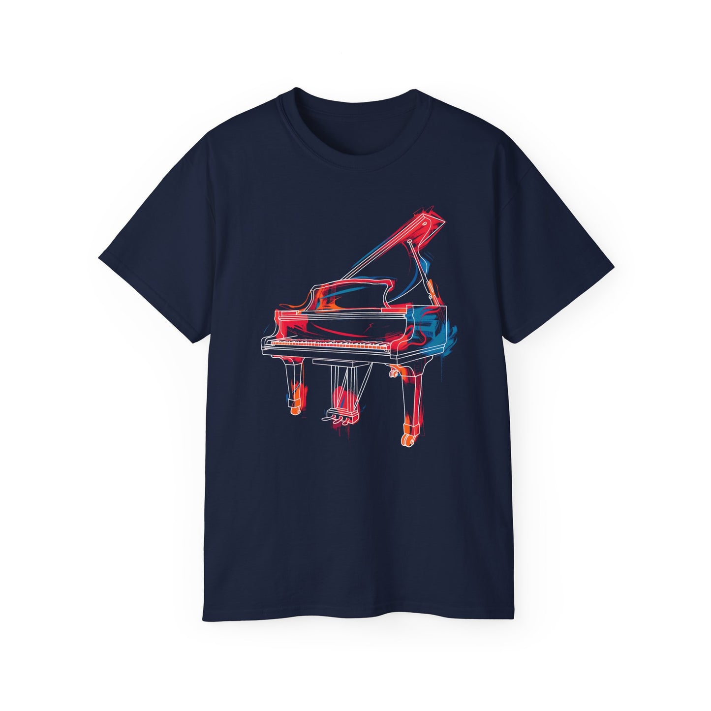 Colorful Piano T-Shirt | Music Tee | Piano Shirt | Piano Player Shirt | Graphic T-Shirt | Music Artist | Unisex T-Shirt | Short Sleeve