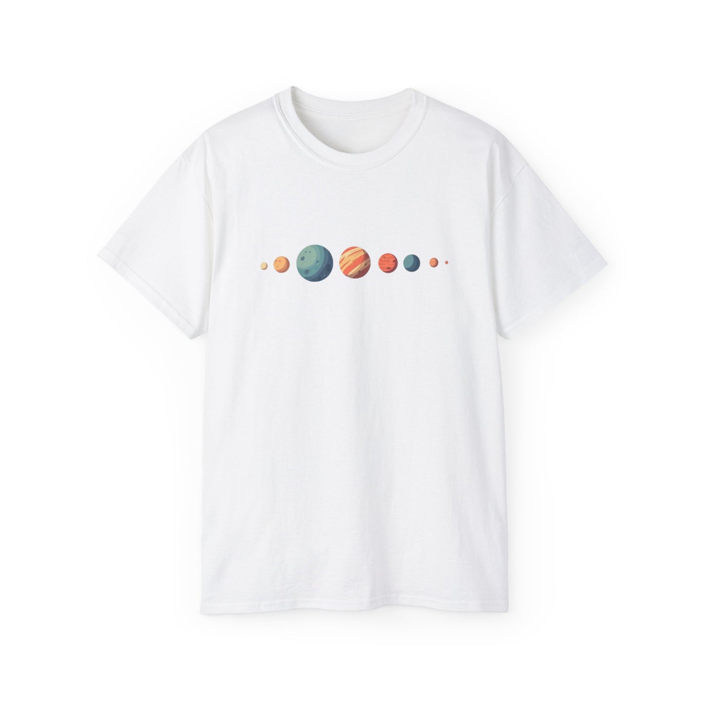 Planetary Alignment T-Shirt | Cosmic Balance | Celestial Geometry Tee | Vibrant Space Design | Astronomical Style