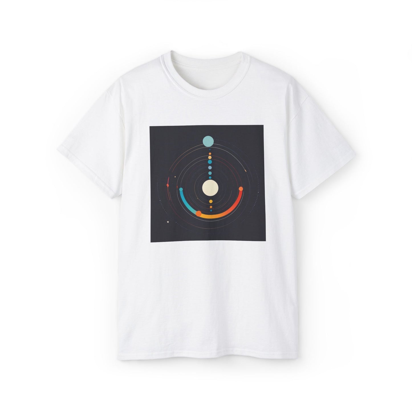 Orbital Harmony T-Shirt | Celestial Geometry | Cosmic Energy Shirt | Colorful Tee | Space