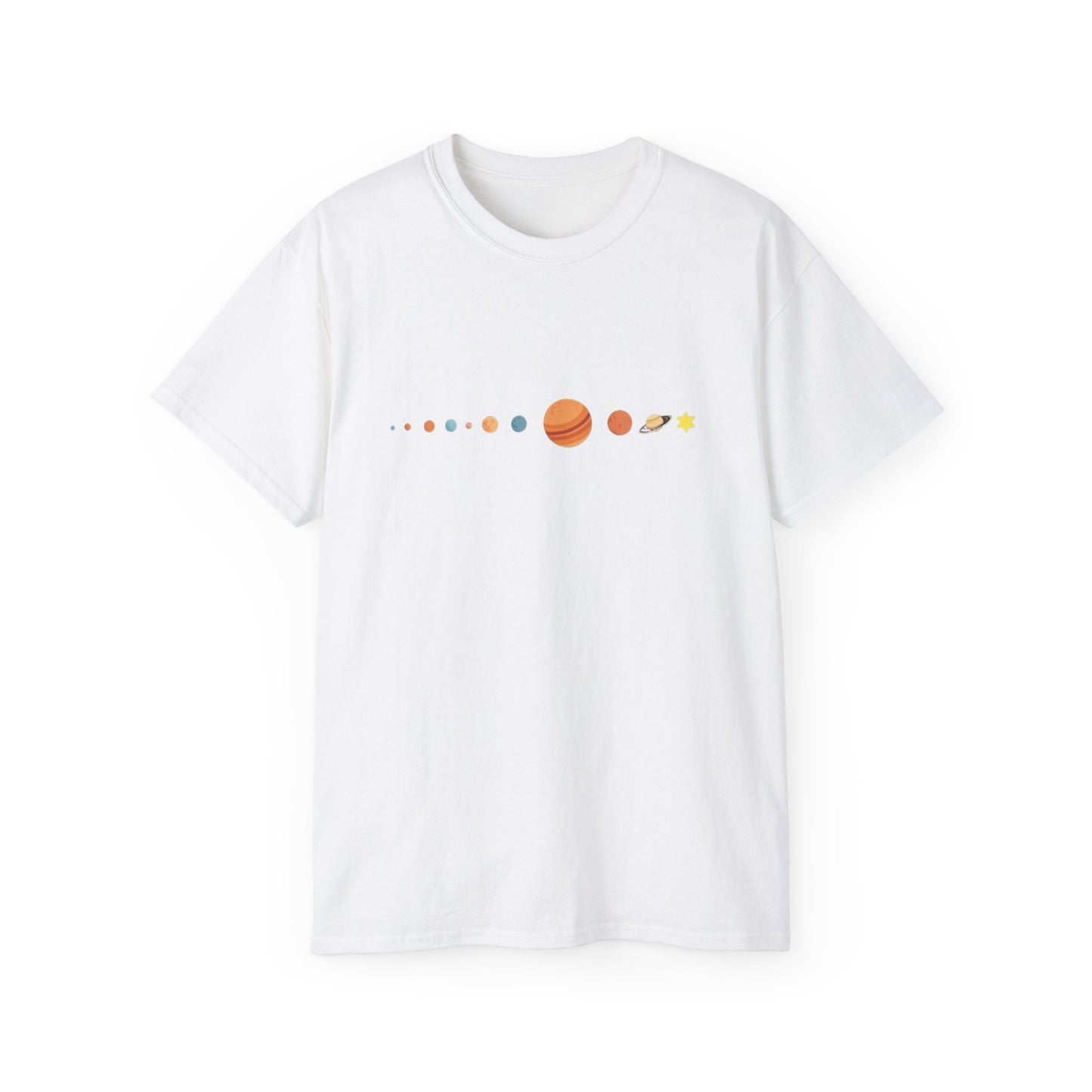 Solar Alignment T-Shirt | Planetary Geometry | Cosmic Vibes Tee | Minimalistic Space Design | Astronomical Art