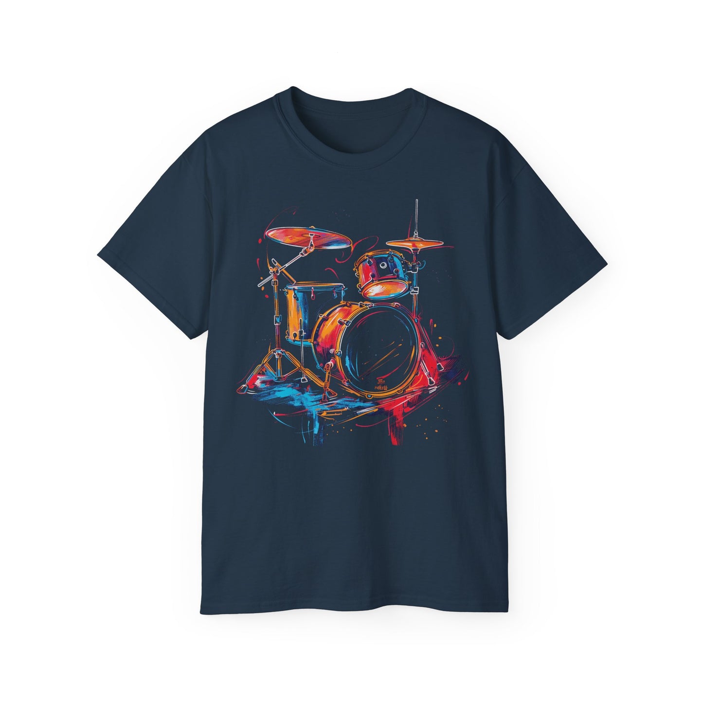 Colorful Drumset T-Shirt | Music Tee | Drum Shirt | Drumset Player Shirt | Graphic T-Shirt | Music Artist | Unisex T-Shirt | Short Sleeve