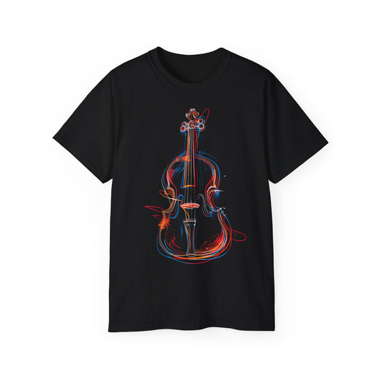 Colorful Violin T-Shirt | Music Tee | Violin Shirt | Violin Player Shirt | Graphic T-Shirt | Music Artist | Unisex T-Shirt | Short Sleeve