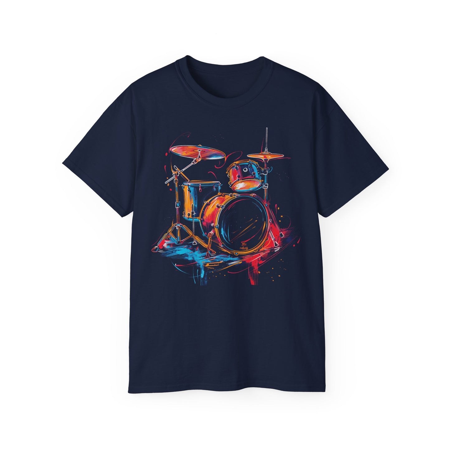 Colorful Drumset T-Shirt | Music Tee | Drum Shirt | Drumset Player Shirt | Graphic T-Shirt | Music Artist | Unisex T-Shirt | Short Sleeve