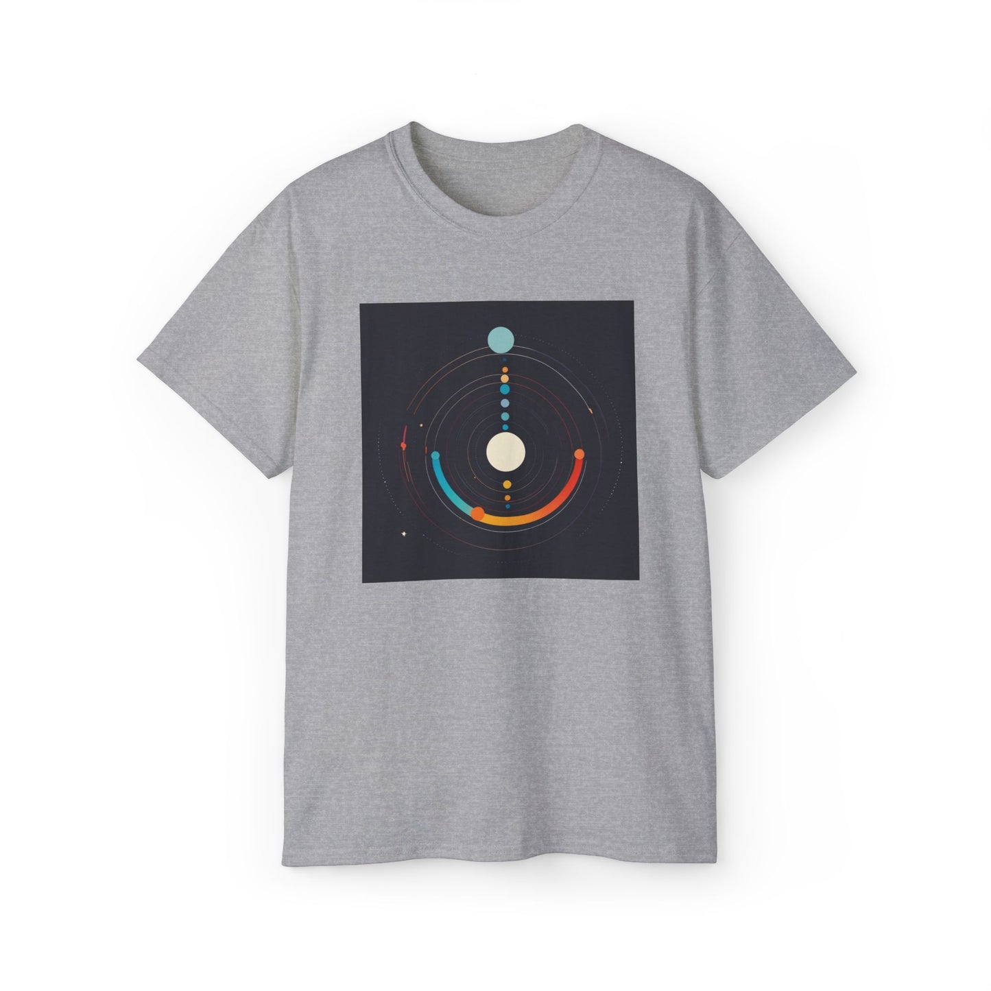 Orbital Harmony T-Shirt | Celestial Geometry | Cosmic Energy Shirt | Colorful Tee | Space