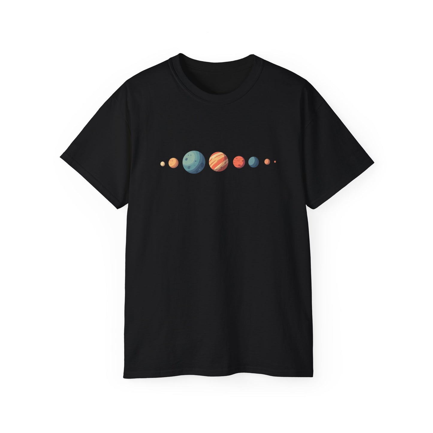 Planetary Alignment T-Shirt | Cosmic Balance | Celestial Geometry Tee | Vibrant Space Design | Astronomical Style